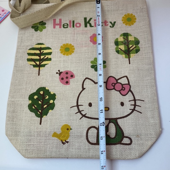 Hello Kitty tote bag NEW Sanrio, tree, floral, ladybug, clover design - Picture 12 of 15